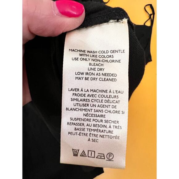 Free People Sheer Black Sleeveless V-Neck Slip Mini Dress Size Large NWOT - Picture 8 of 9